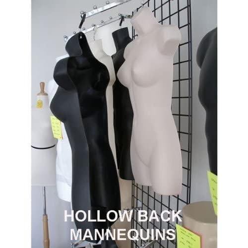 Lightweight Stackable Flesh Mannequin Clothing Form for Display and Storage