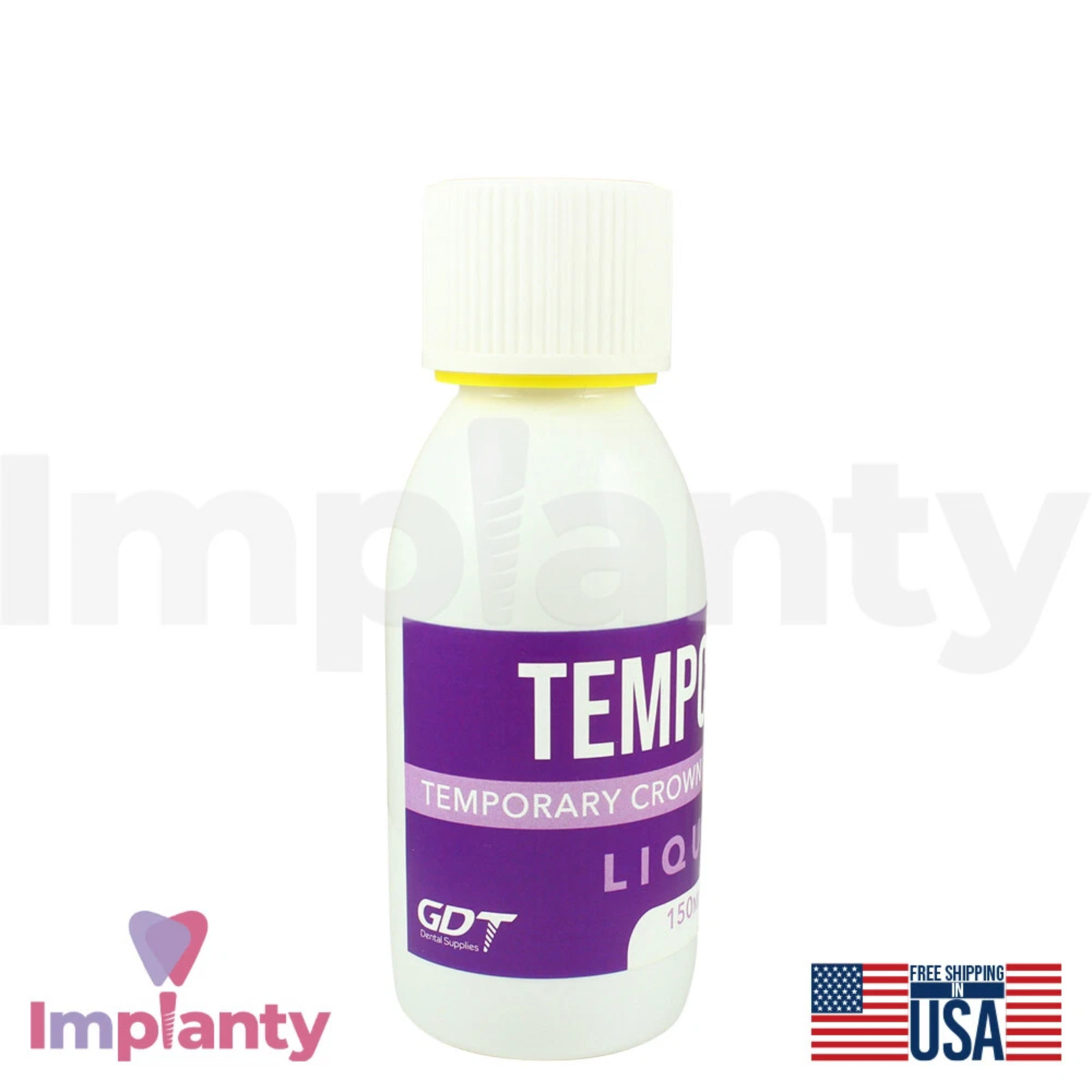 GDT Dental Tempcryl Resin Powder 100g & Liquid 150ml Set Self Cure & Durable