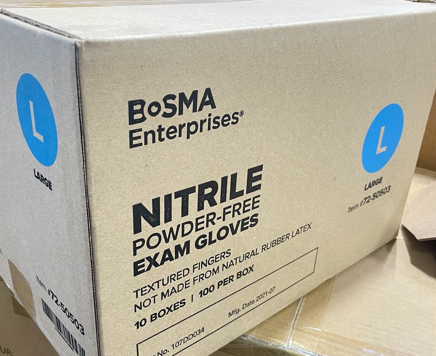1000 Pcs Blue Nitrile Exam Gloves Large Disposable Powder & Latex Free Quality