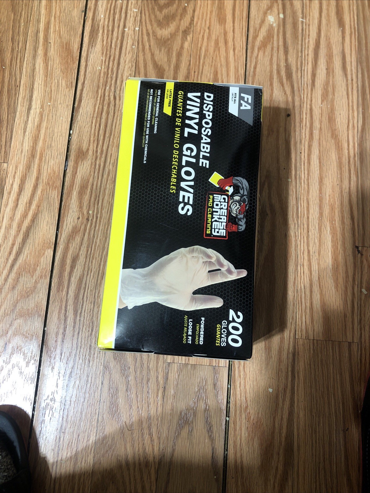 Grease Monkey Vinyl Disposable Gloves, Fits All – 200 Piece