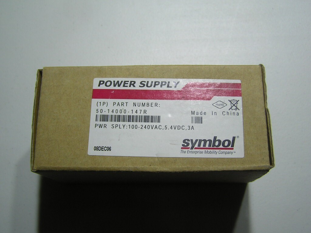 Symbol 50-14000-147R Power Supply AC/DC Adapter 5.4v 3A New In Box