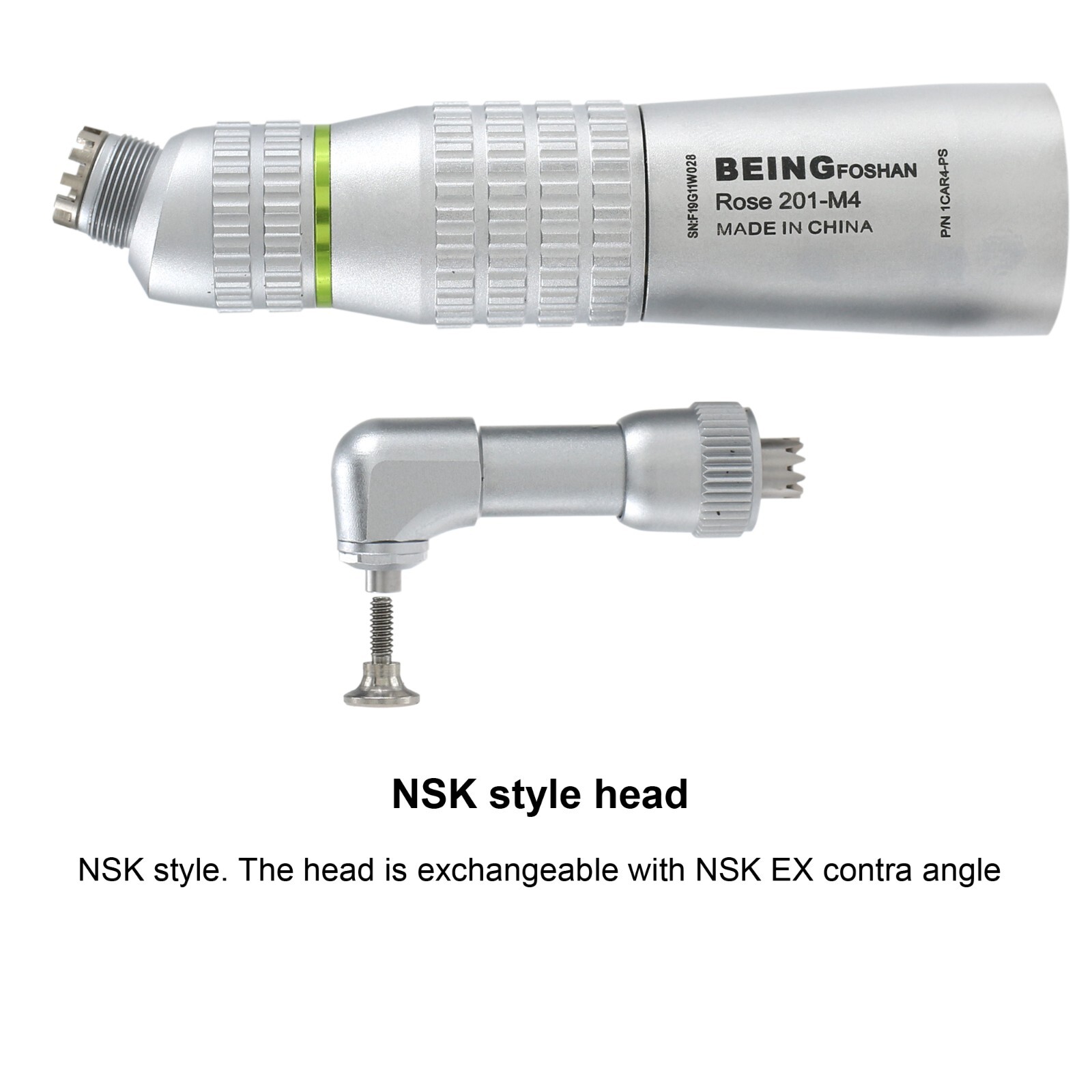 Dental Hygiene Prophy Handpiece Straight Nose Cone 4:1 Contra Angle HP-44M NSK