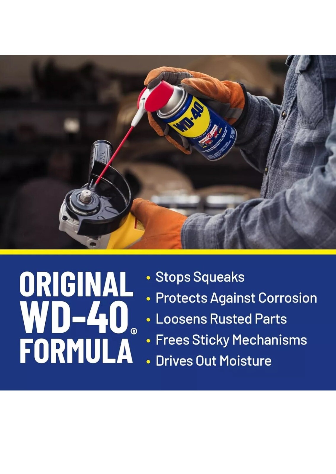 WD-40 Multi-Use Product with Smart Straw Sprays 2 Ways, 12 OZ [6-Pack]