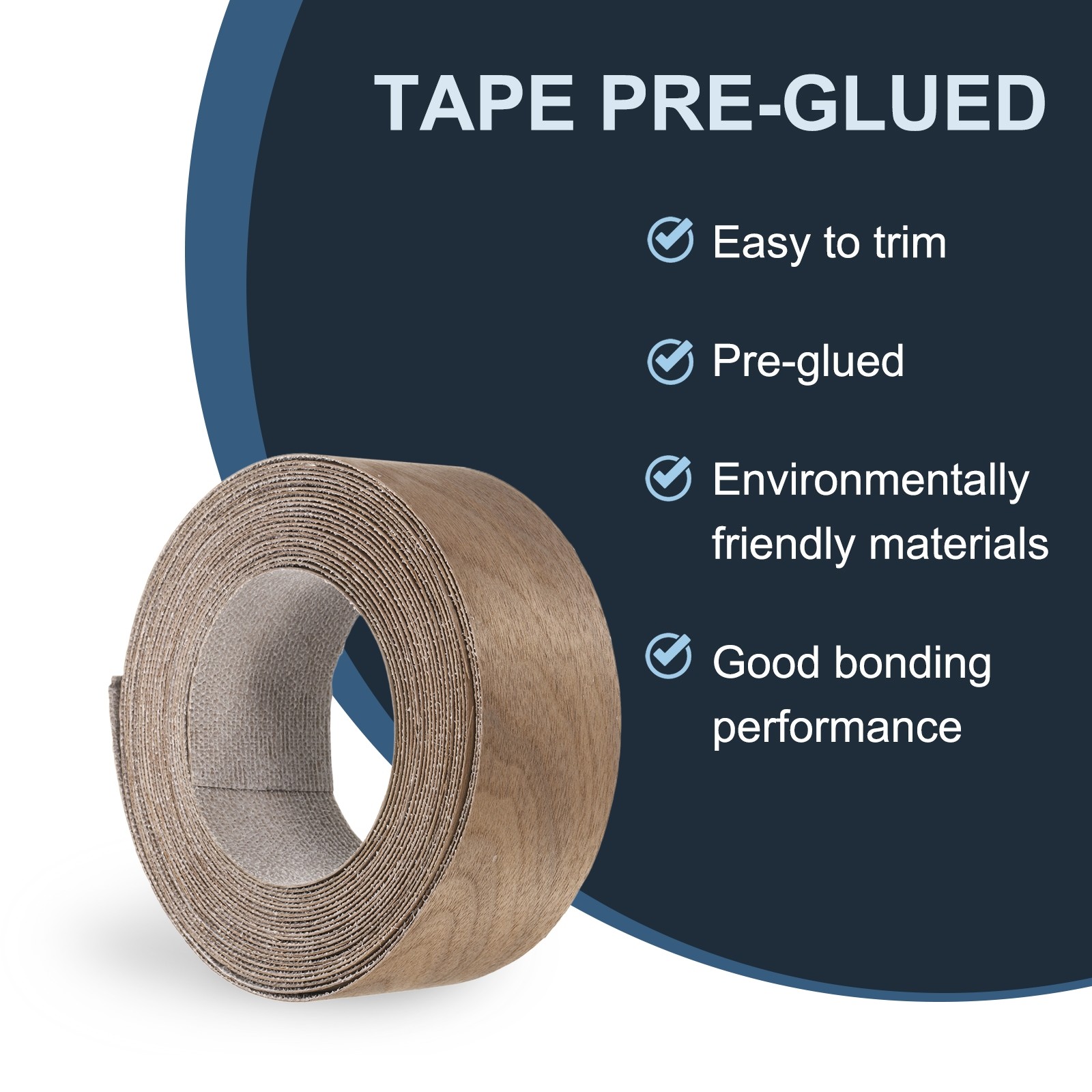 Walnut Edge Banding 2″ x 25ft Wood Veneer Tape Pre-glued Flexible