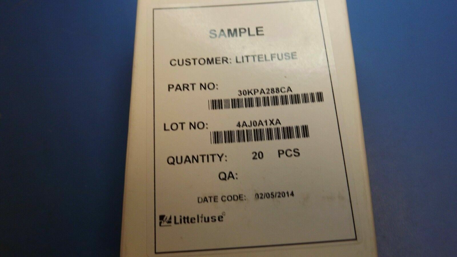 (1PC) 30KPA288CA LITTELFUSE TVS DIODE 288VWM 469.9VC AXIAL
