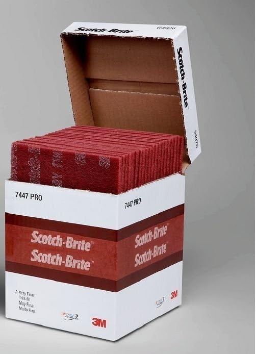 6″ x 9″ 3M 07447 Scotch-Brite Maroon General Purpose Hand Pads (1-Pack of 20 Pad