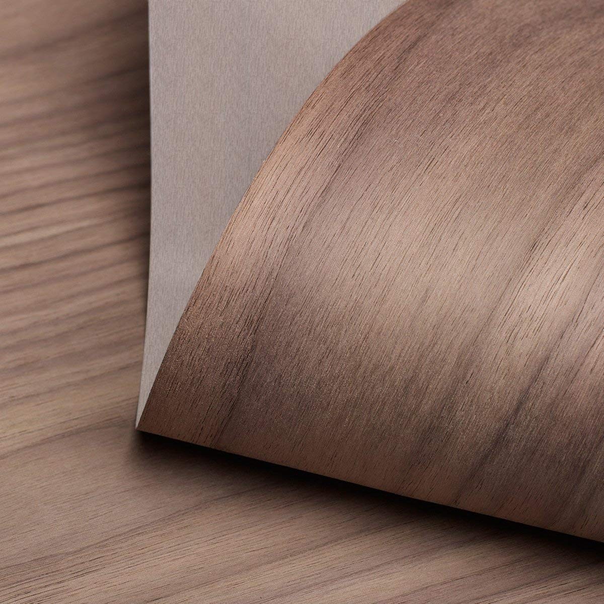 Walnut Wood Veneer Sheet Flat Cut 24 x 96 Inch 10 Mil Paper Backed A Grade for F