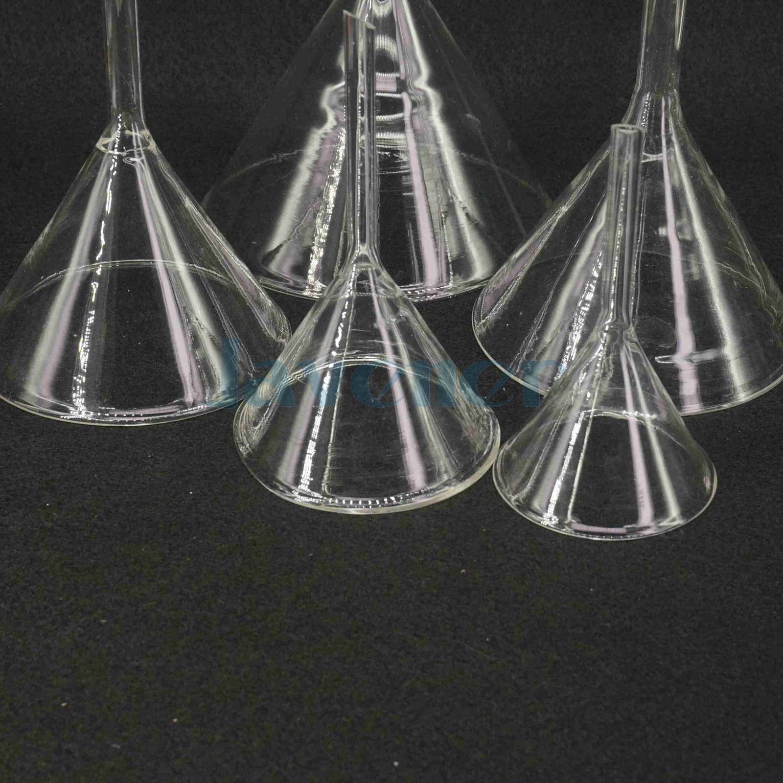 30/40/50/60/75/80/90/100/120mm Lab Glass Funnel Borosilicate Triangle Funnel