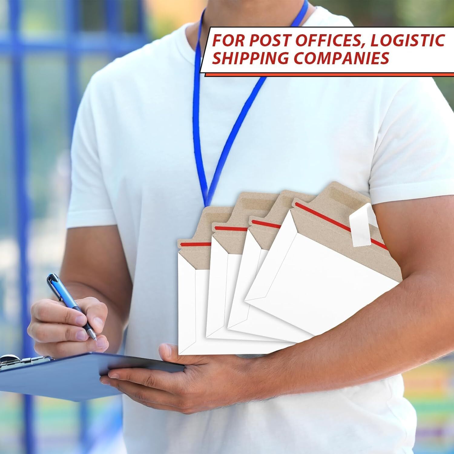 6.5×4.5 Inch Self Seal Rigid Photo Mailers Shipping Stay Flat Cardboard Envelope