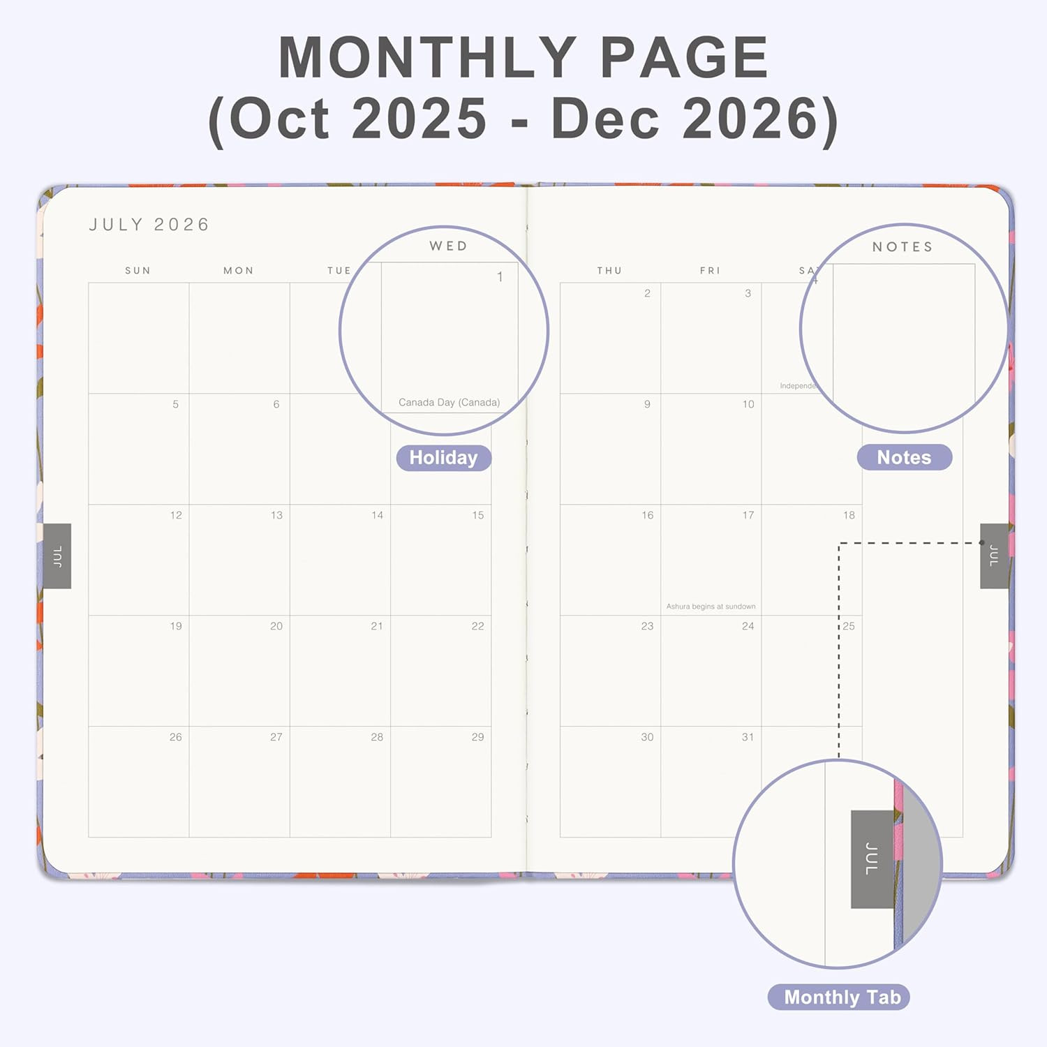 And Per Se 2026 Planner, 15 Months Hardcover Daily, Weekly & Monthly Planner, A5