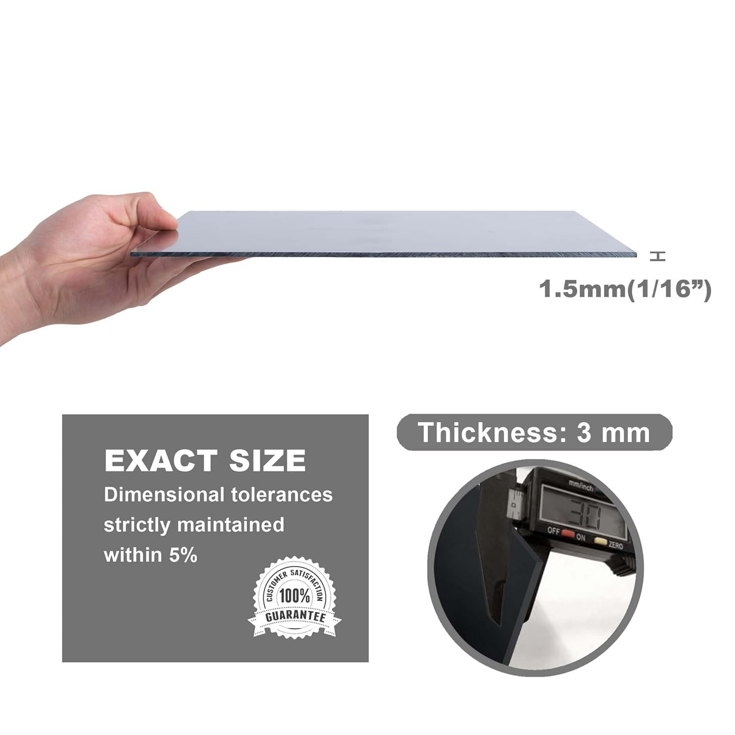 Black Phenolic Sheet12 X 12″, 1/8″ Inch Thick, Pack of 3, Laminated Resin Plate