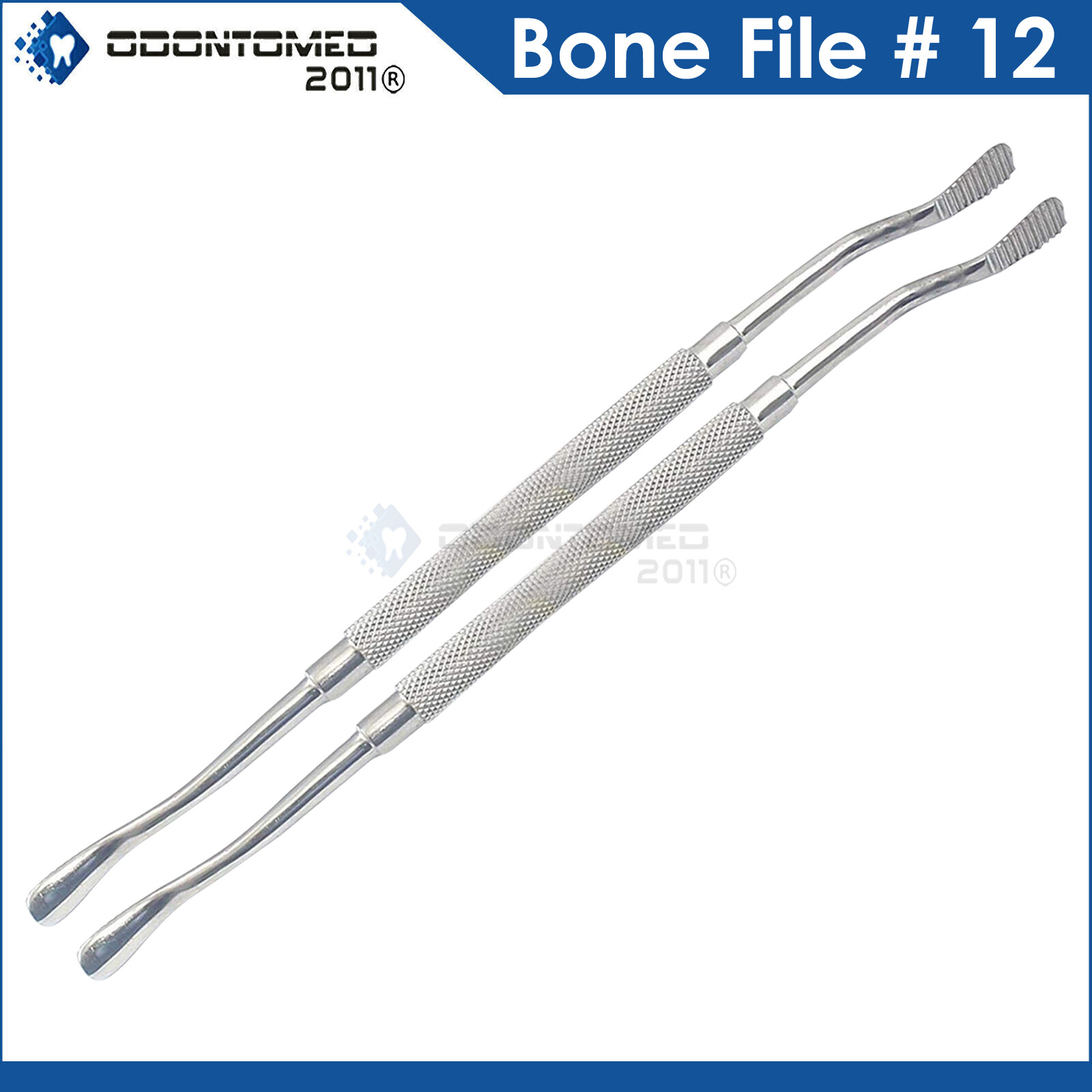 3 Dental Bone File # 12 Double Ended German Quality Medical Surgical Instruments
