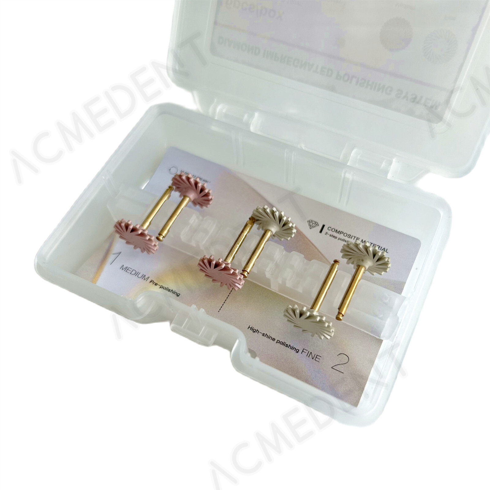 Dental Paste Impreganated Disc Composite Polishing Buff Snap Fits Twist EVE Type