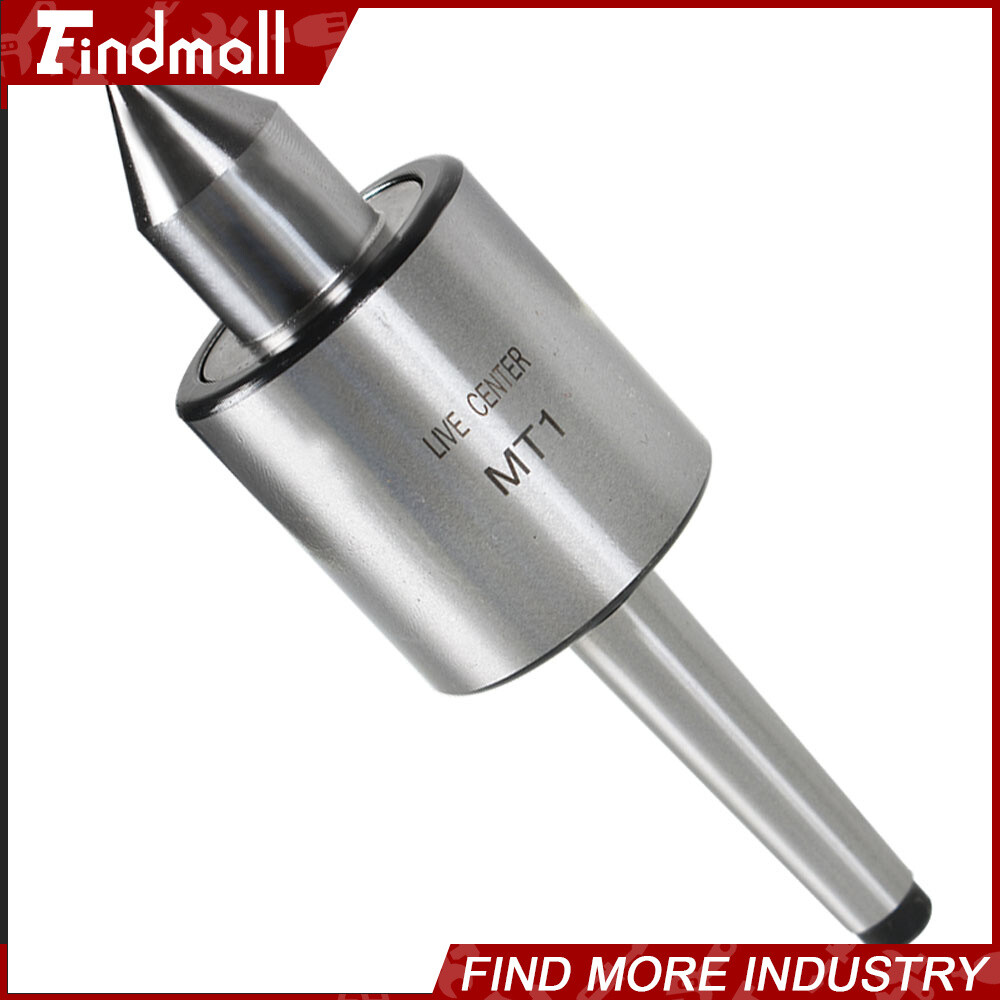 MT1 Live Center Morse Taper 1MT Triple Bearing Lathe Medium Duty CNC