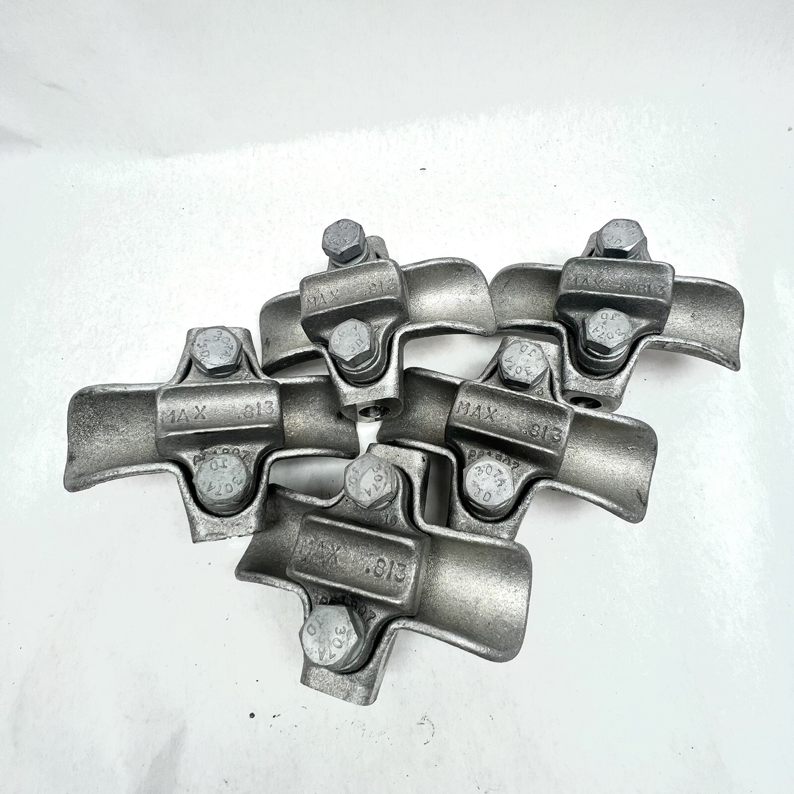 LOT OF 5 (M) F336653 POWER ACT-118.50-1.18 ALUMINUM TRUNNION CLAMP POWER LI