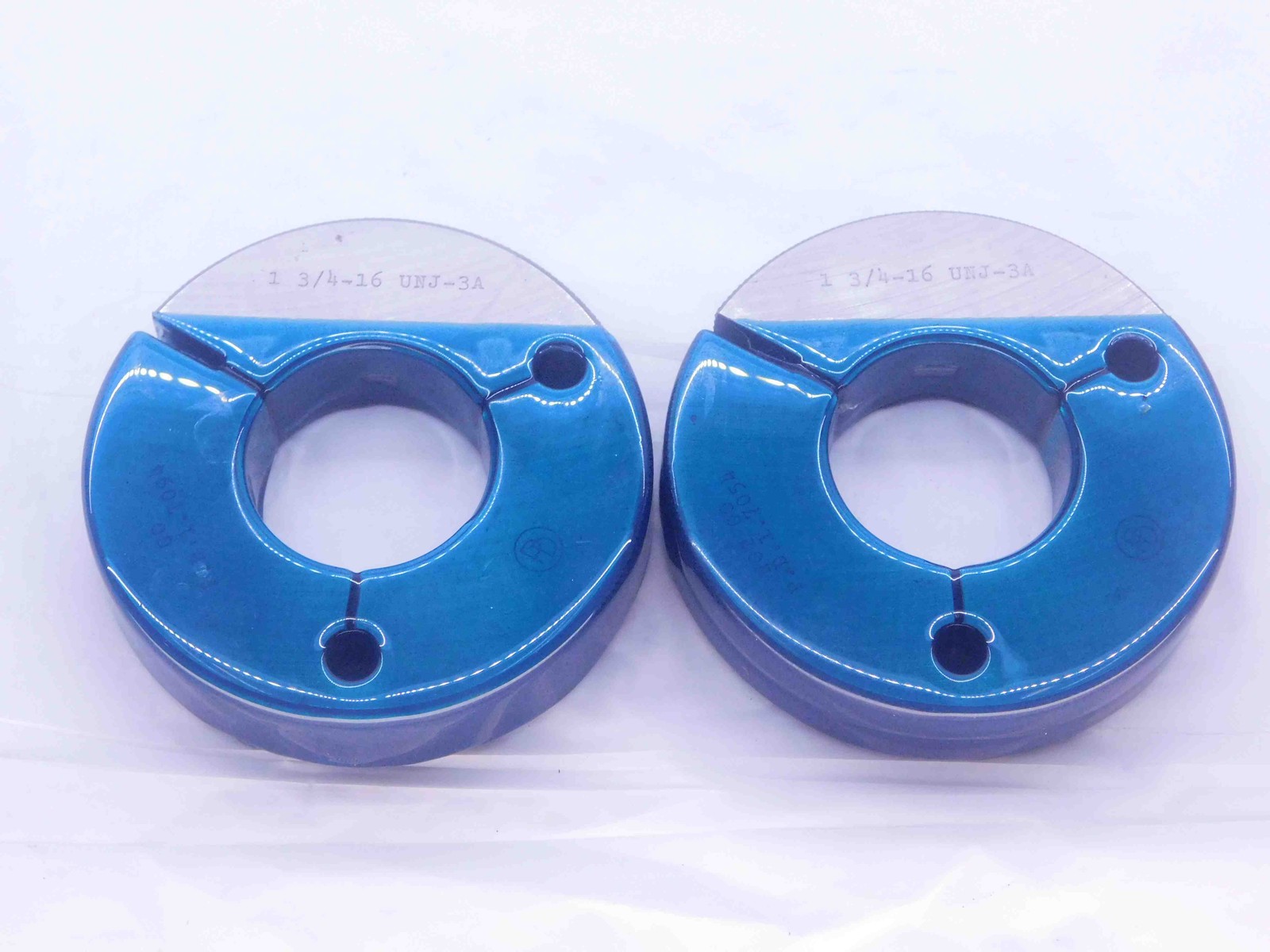 1 3/4 16 UNJ 3A THREAD RING GAGES 1.75 1.750 GO NO GO P.D.’S = 1.7094 & 1.7054
