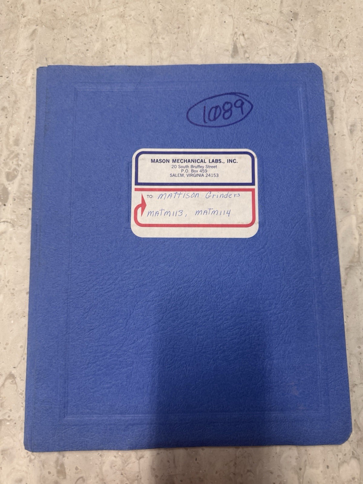 Mattison Surface Grinder MatM113 And MatM114 Parts Catalog