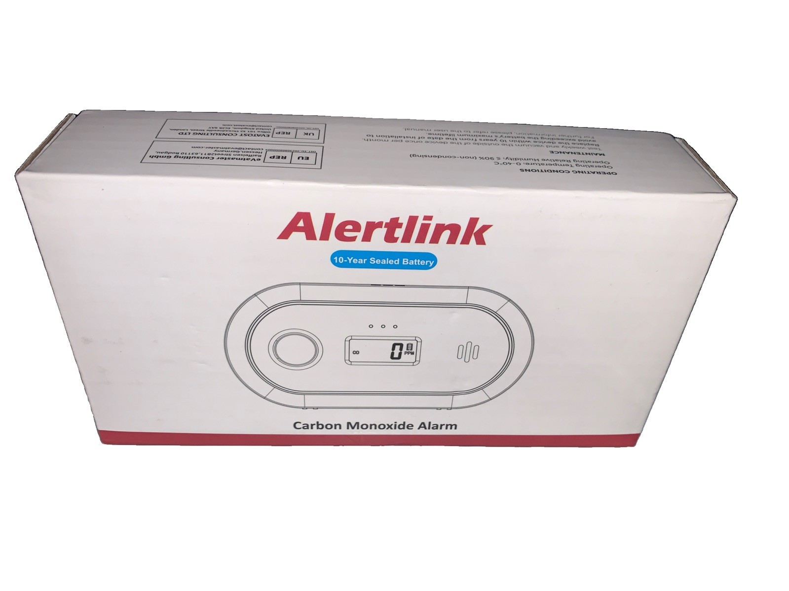 Alertlink Carbon Monoxide Detector Alarm, Portable Rv Hotel Car