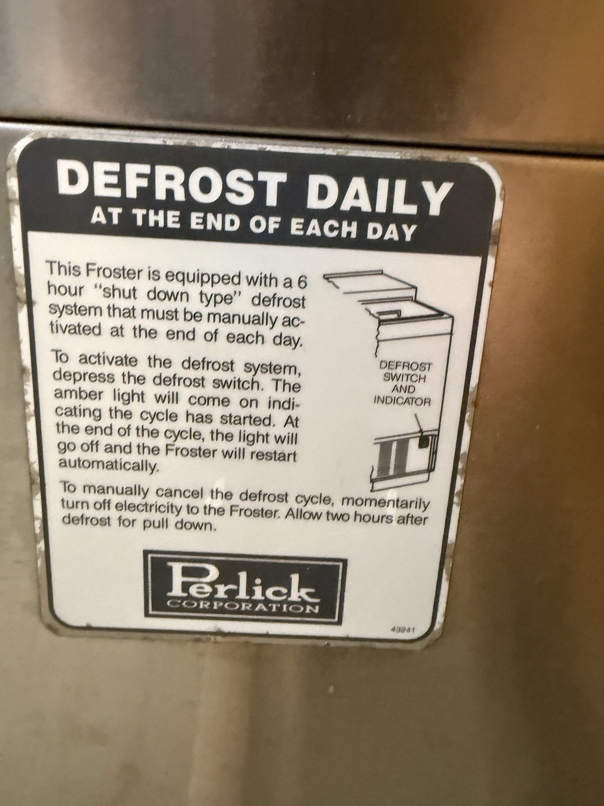 Perlick Mug Froster Chiller