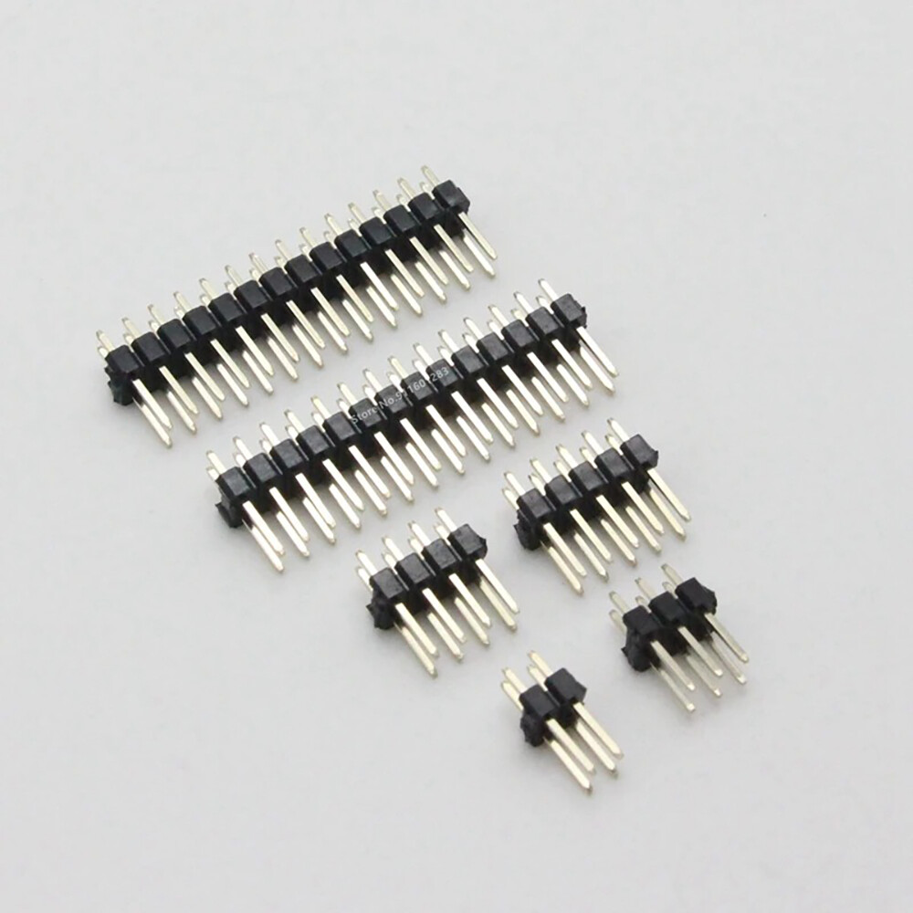 (2 x 2P – 40P) 2.54mm Pin Straight Male Double Row Pin Header Strip