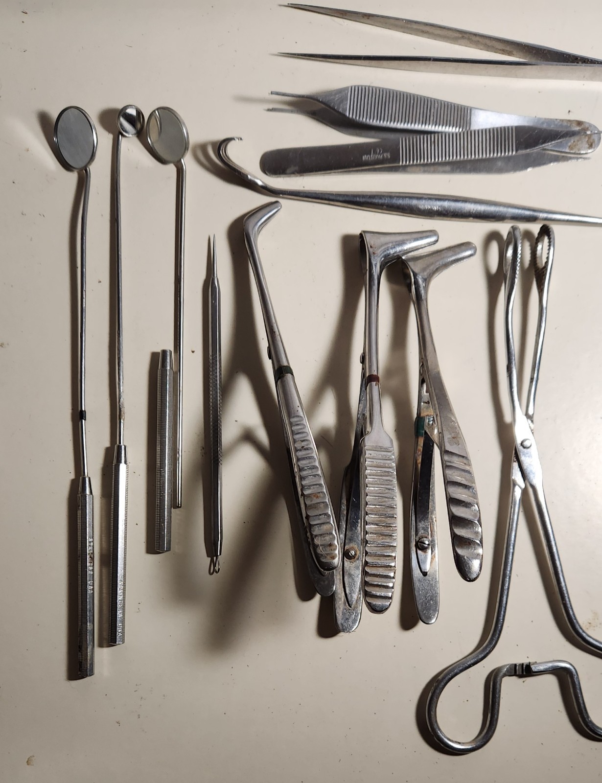 ALPEN 12.0 Dental Instrument Set for Dentistry w/ Stainless Tray & Lid