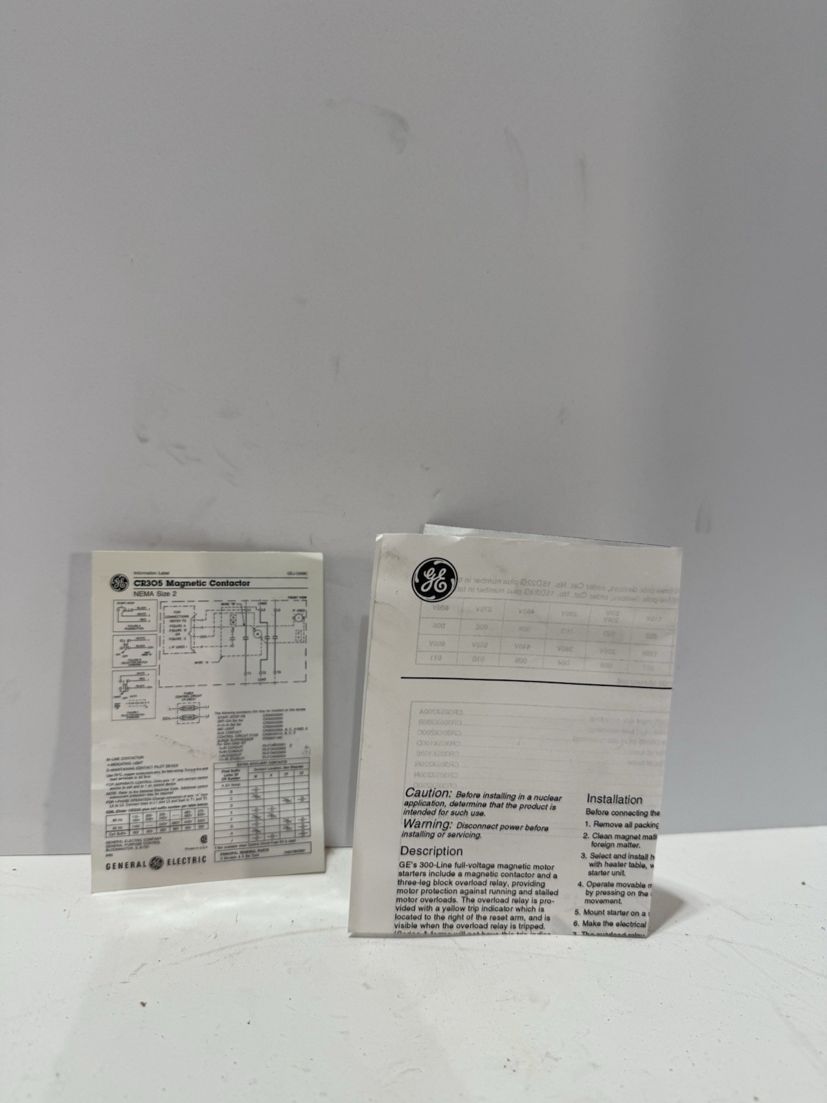 GENERAL ELECTRIC CR305D002AAM Nema Size 2 Magnetic Contactor 600AC V NEW IN BOX