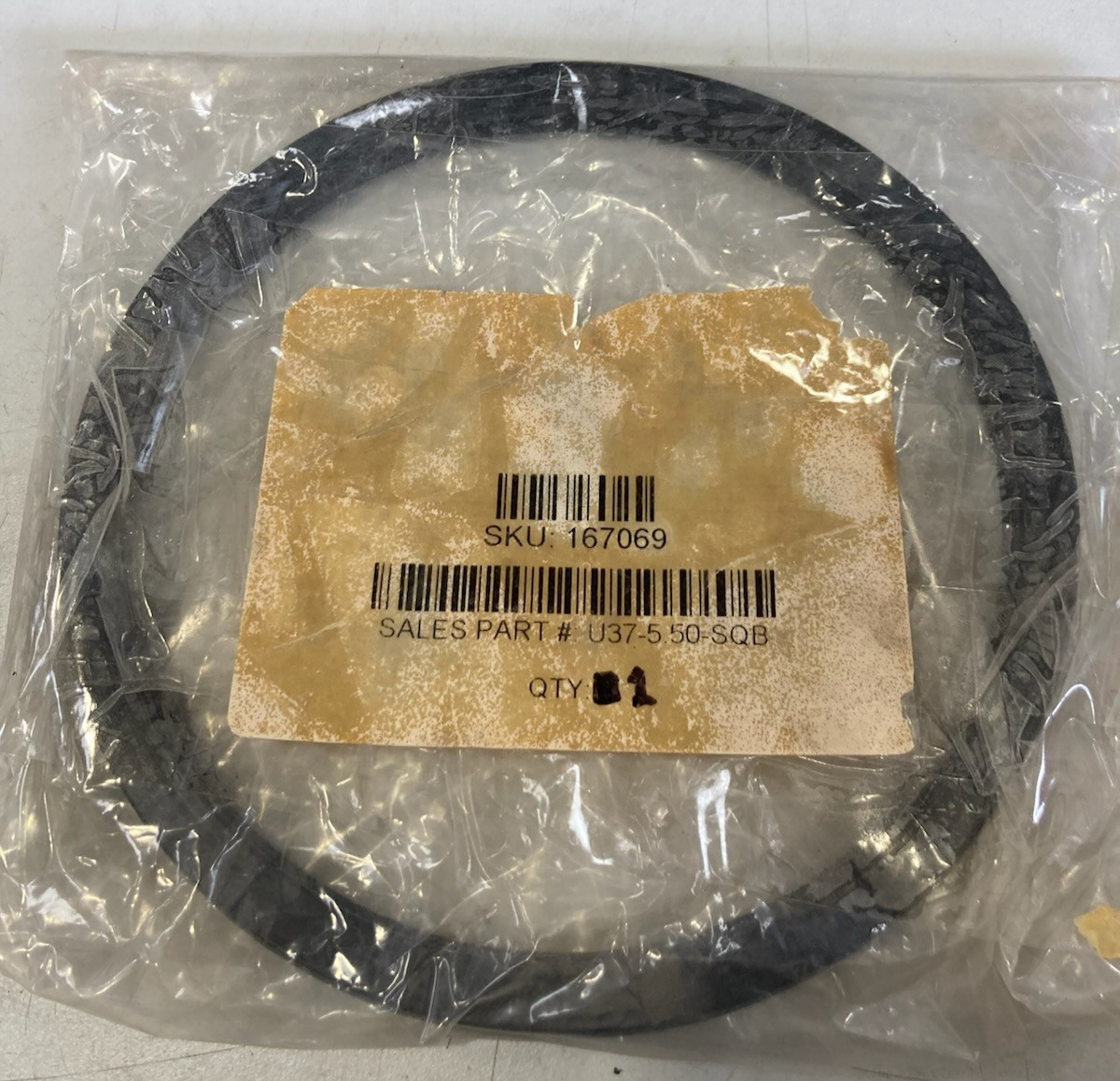 U37-5.50-SQB Hydraulic U-Cup Seal 5.500 ID x 6.250 OD x 0.375 H Loaded Poly