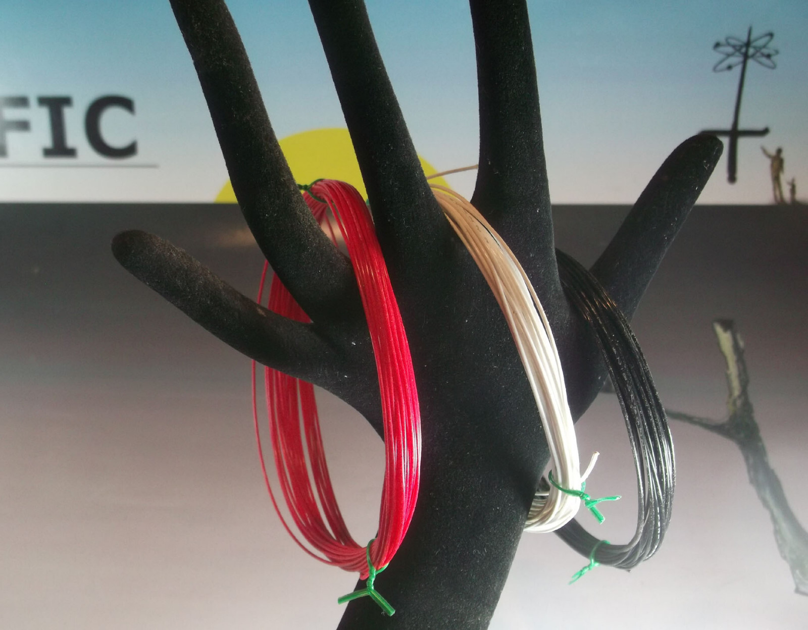 THREE COLORS WIRE ASST. -25 feet EACH-75 feet TOTAL- 24 and 26 gauge