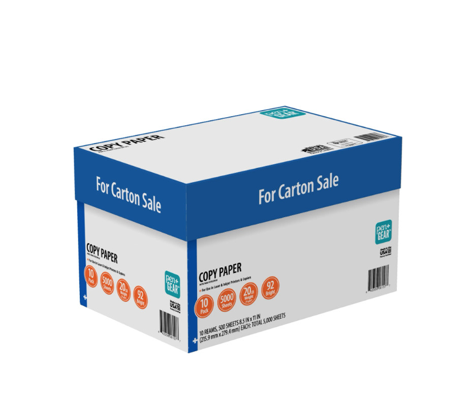 Case Copy Printer Printing Paper 8 1/2 x 11 Letter Size 10 Reams 5000 Sheets