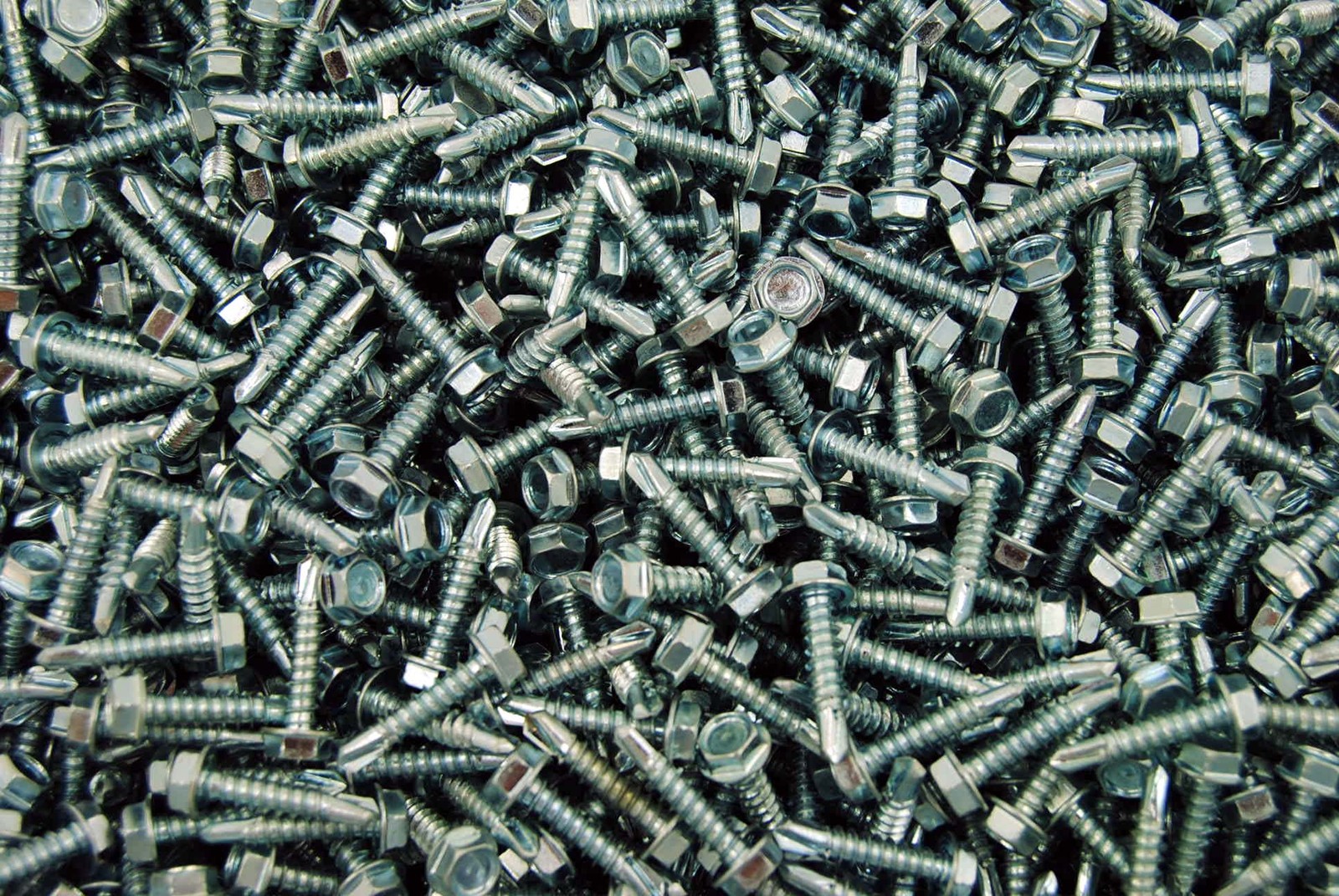 (1500) Hex Washer Head 8 x 3/4 Self-Drilling Tek Screw IHW #8 Zinc Plated