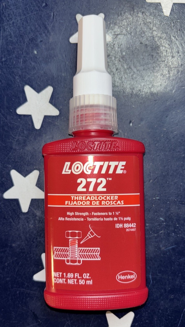LOCTITE 272 50mL High Strength Threadlocker 1.69 FL OZ 88442 27240 EXP 03/2027