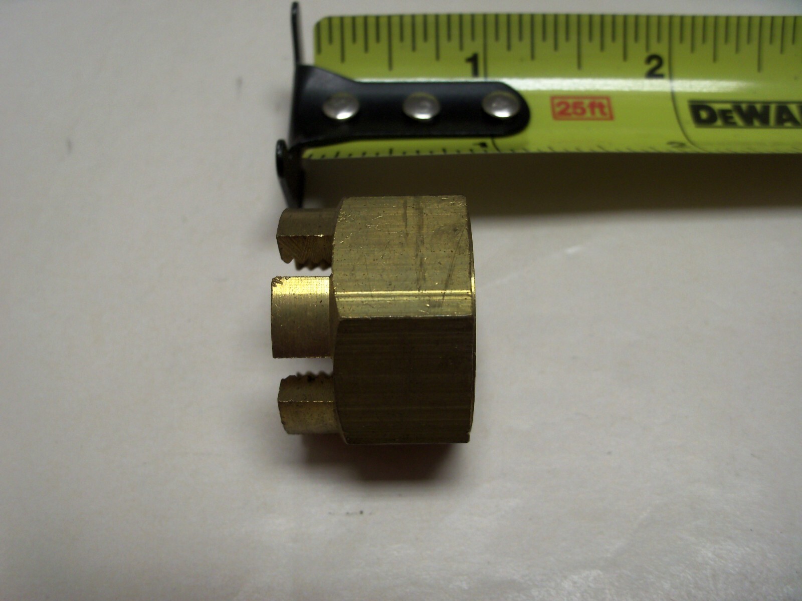 5/8-18 Brass Castle Nut VINTAGE Made in US Qty 2
