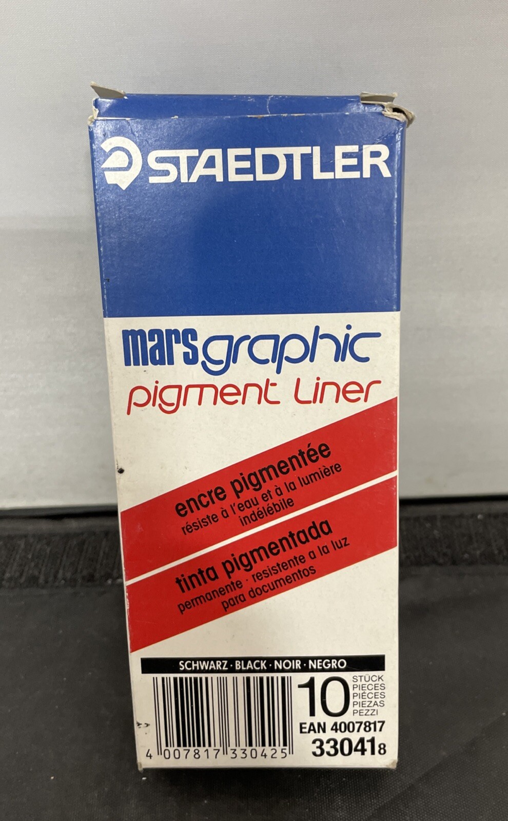 Staedtler Mars 0.3mm Fineliner Graphic Pigment Black Ink Box of 10 – New