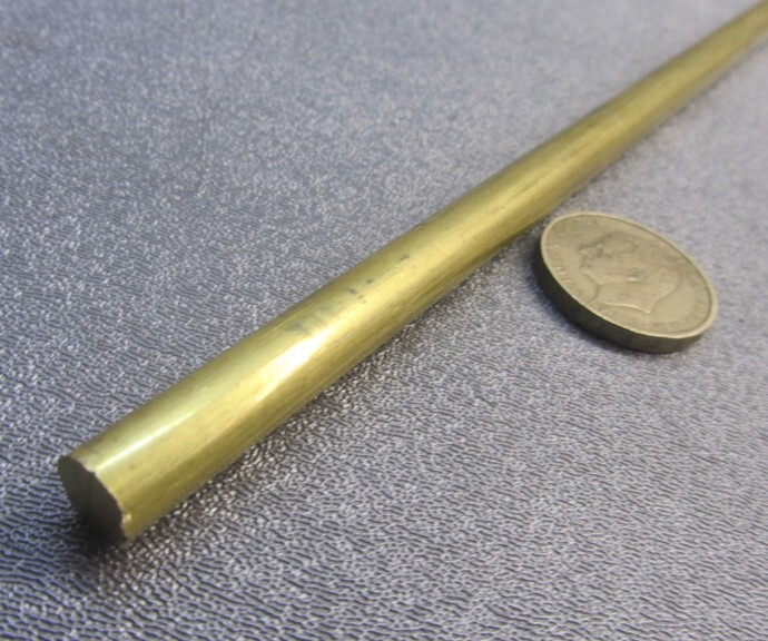 360 Brass Rod 11/32″ (.344″) Diameter x 24.0″ Length