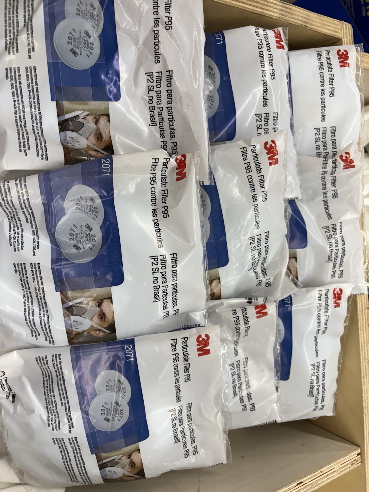 3M Particulate Filter 2071 P95Respiratory Protection 9 Packs