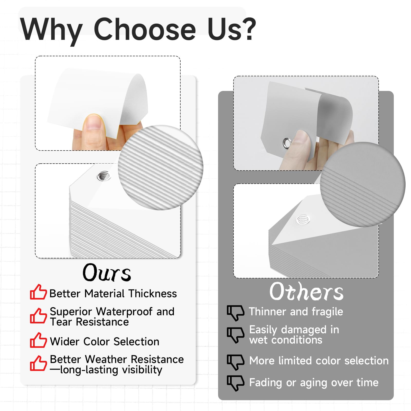 200 Pieces White Blank Shipping Tags 4 3/4″ x 2 3/8″ 4.75*2.375 inches,