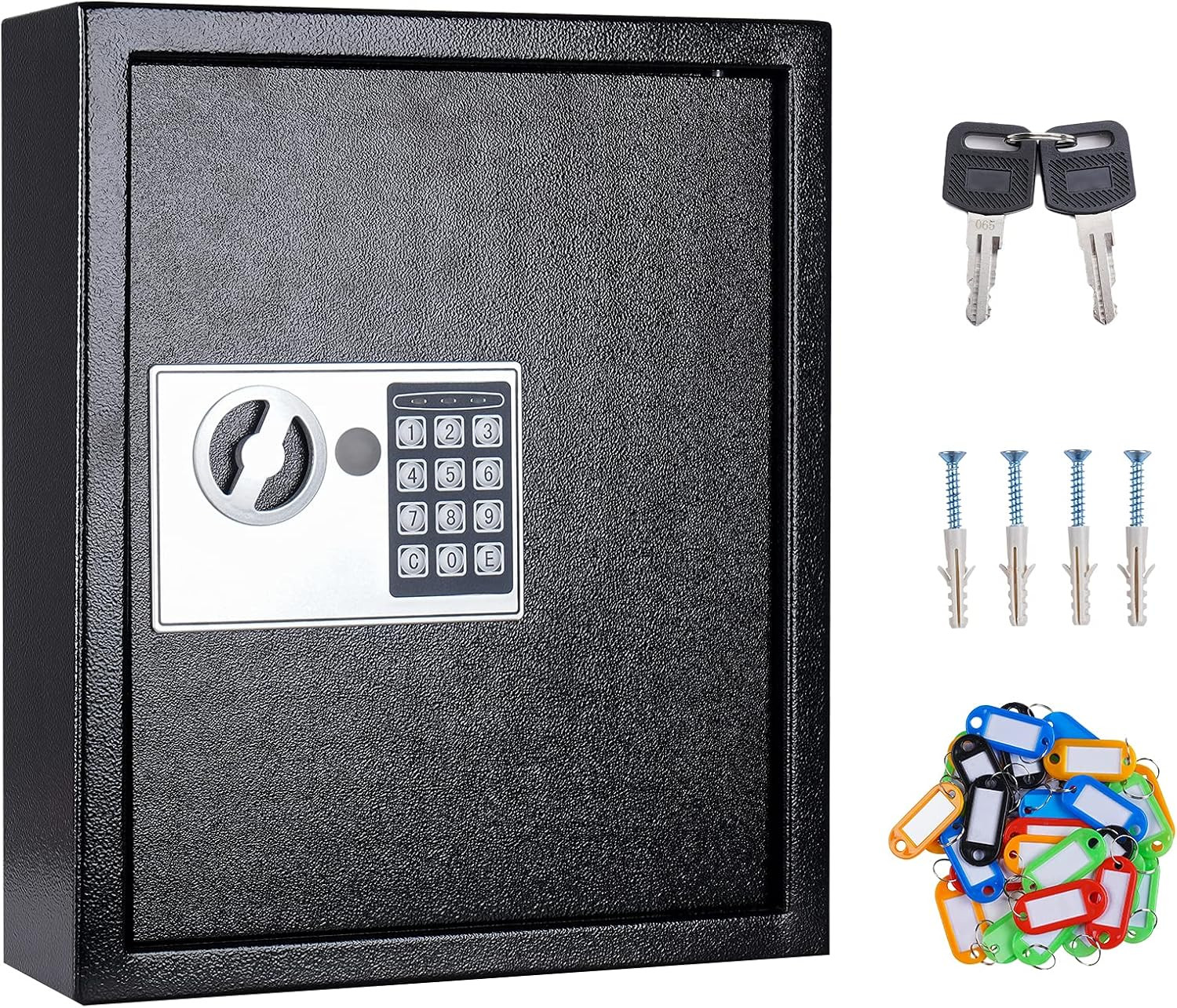 Key Box Wall Mount 40 Position Valet Digital Car Key Cabinet Lock Box with Code