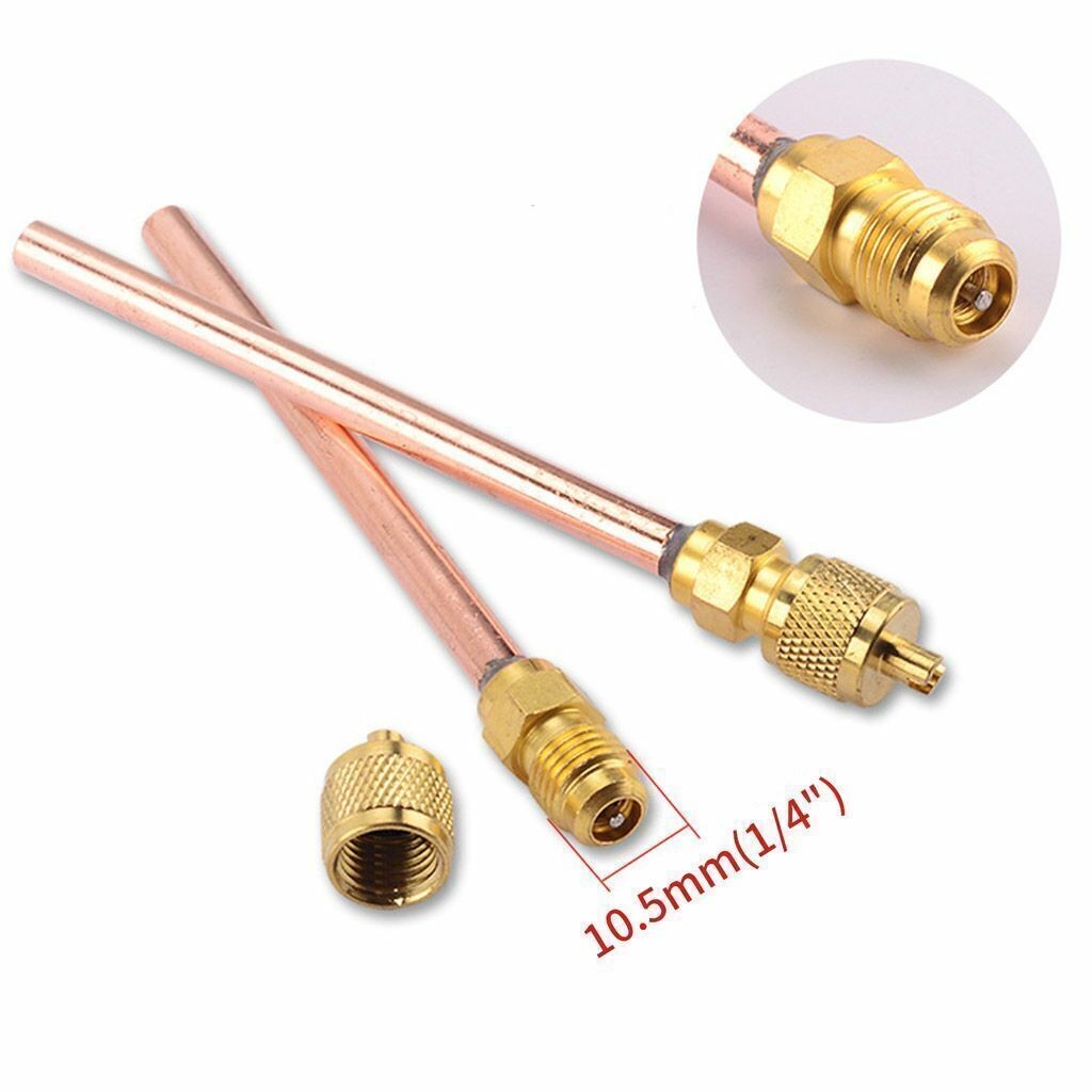 20x Service/Access Valve 1/4″ SAE *1/4″ OD *2.75″ Stem Core AC Refrigeration Kit