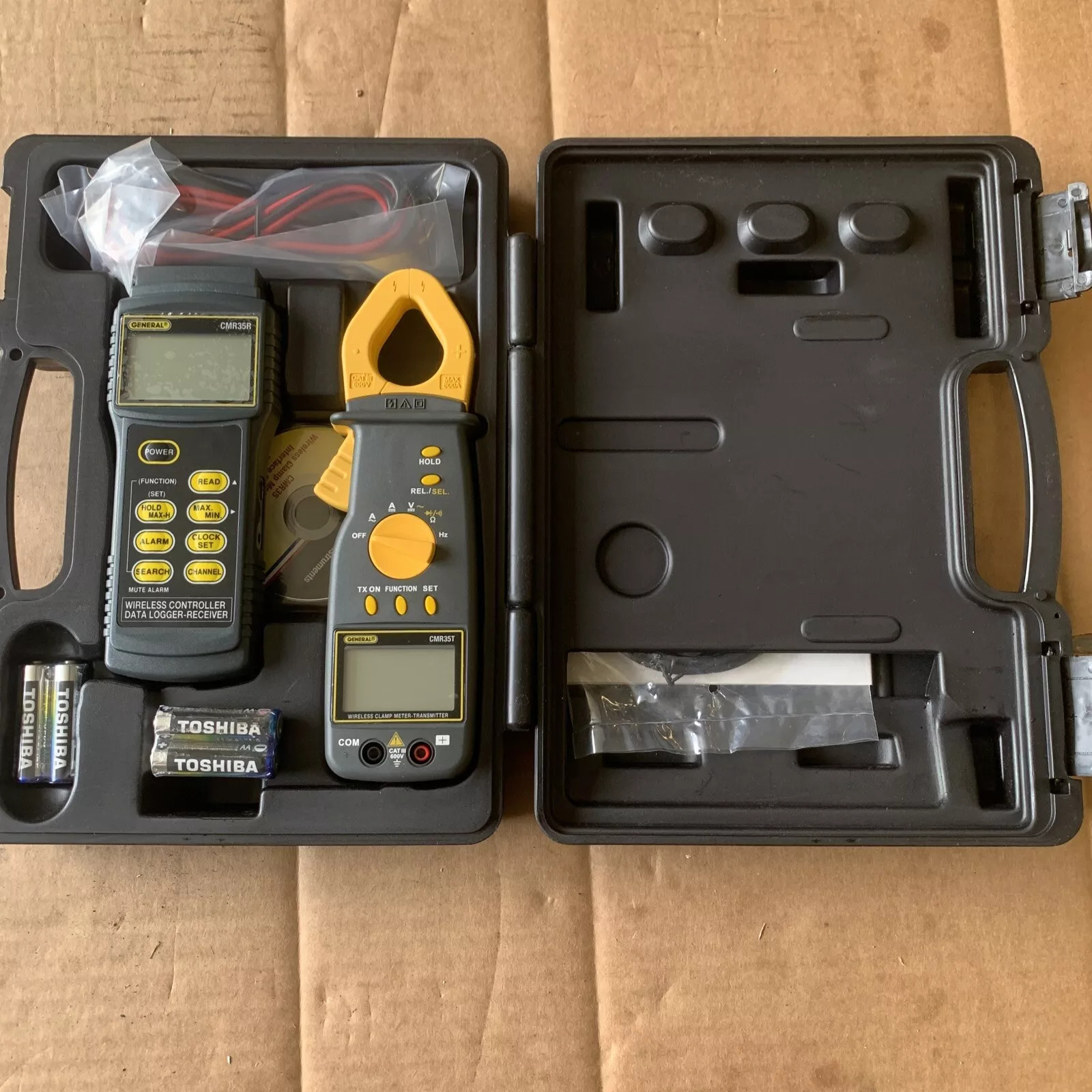 GENERAL Wireless True RMS Clamp Meter/Data Logging System CMR35R CMR35T