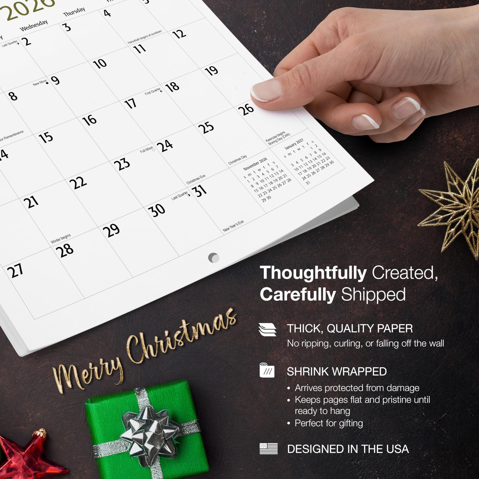MICASA PRESS Wolves 2026 Wall Calendar 12 Month | New 2026, 04 2026