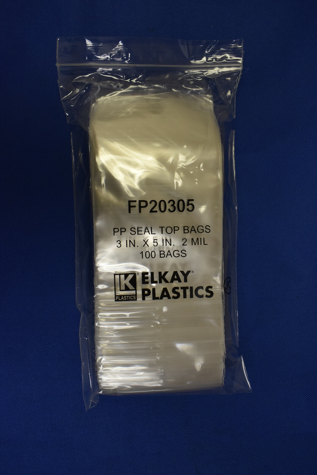 Elkay Plastics Cello Reclosable Polypropylene Ziplock Top Hang Hole Bags 2Mil