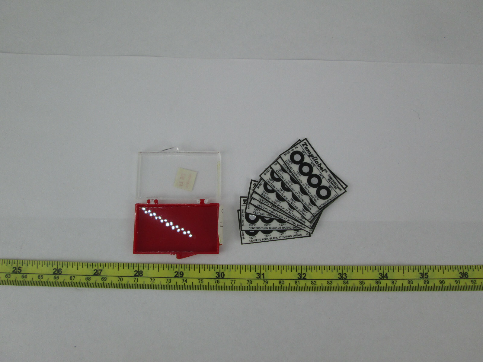 New Package of 10 Tempilabel Tempature Monitor Labels 120-150°F 49-66°C