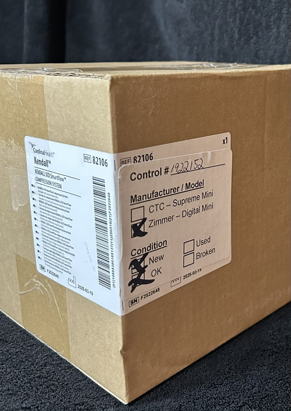 VASOPRESS 🔥 DIGITAL MINI SCD DVT PUMP COMPRESSION ZIMMER BIOMET CTC SUPREME
