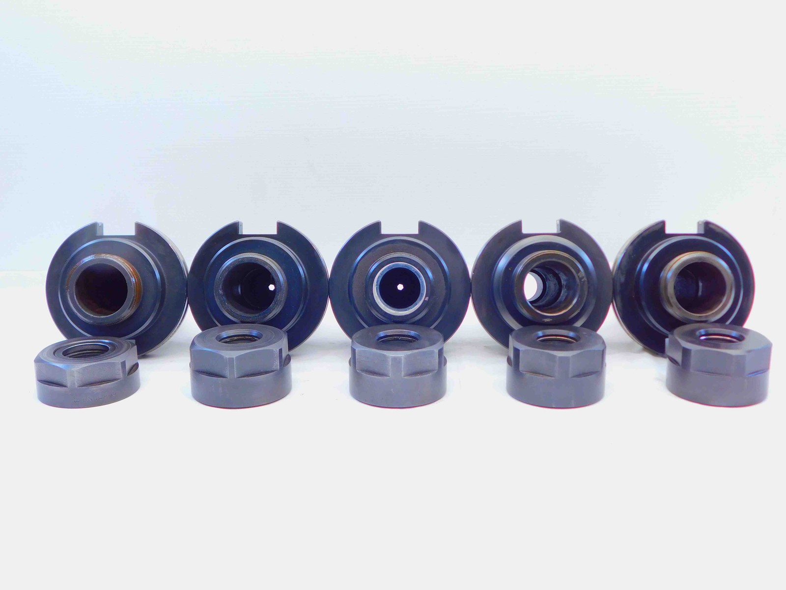 5 PCS LOT OF CAT50 TG100 COLLET CHUCK TOOL HOLDERS VARIOUS PROJECTIONS TG 100