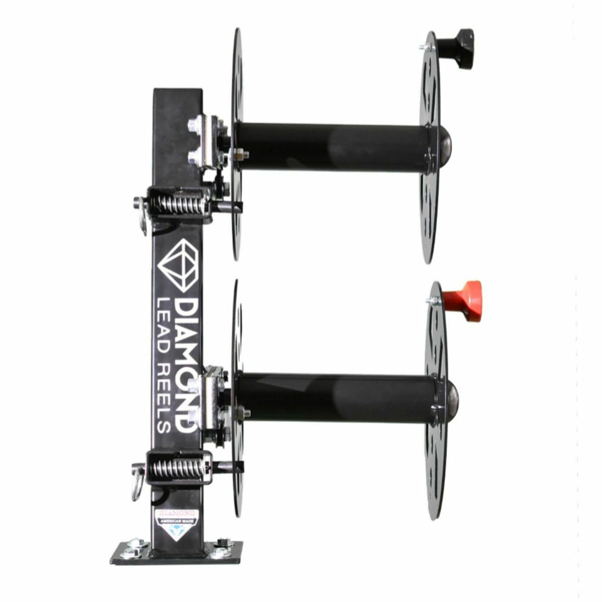 Diamond Welding Lead Reel 10″ Black Heavy Duty Fixed Base – Made in USA