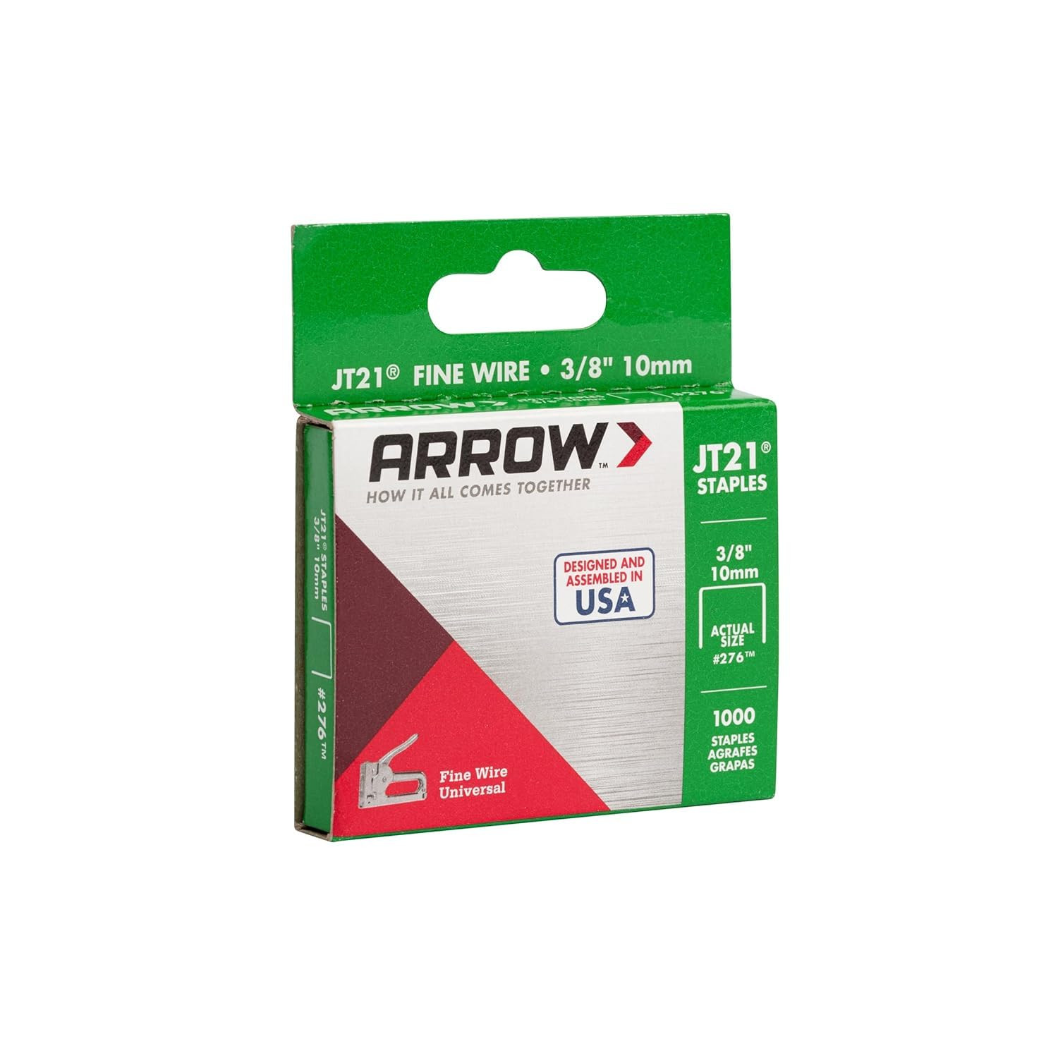 Arrow Jt21 3 8 Inch Staples For Staple Guns Heavy Duty Galvanized Steel 1000 …