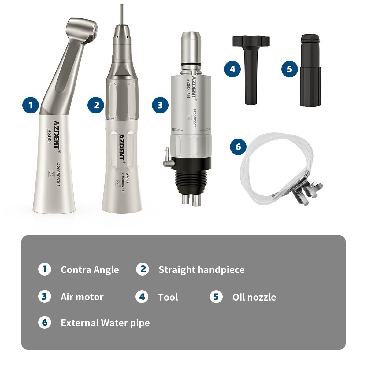 Portable Dental Mobile Delivery Unit Cart Air Compressor+Low Speed Handpiece Kit