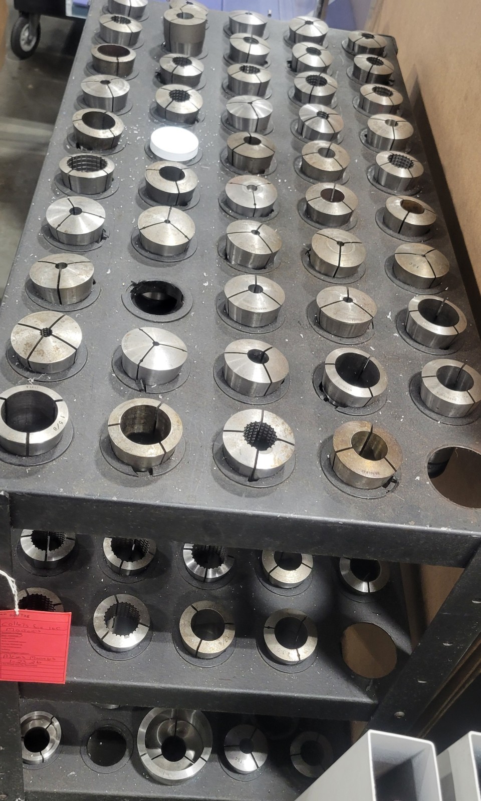 HARDINGE 16C COLLET ASSORTED SIZES DROP LIST