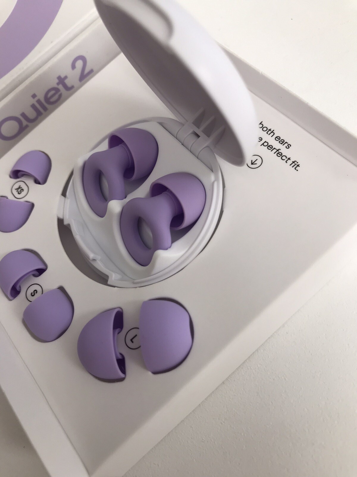 Loop Quiet2 Ear Plugs Noise Reduction Super Soft, Reusable 24 dB Violet