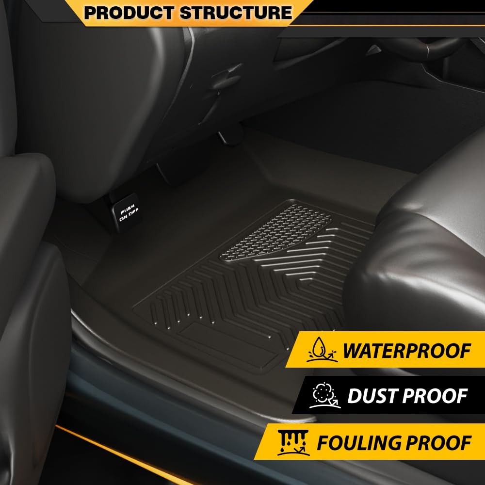 TPE Floor Mats Cargo Liners for Honda Odyssey 2018-2025 5PCS All Weather Alfombr